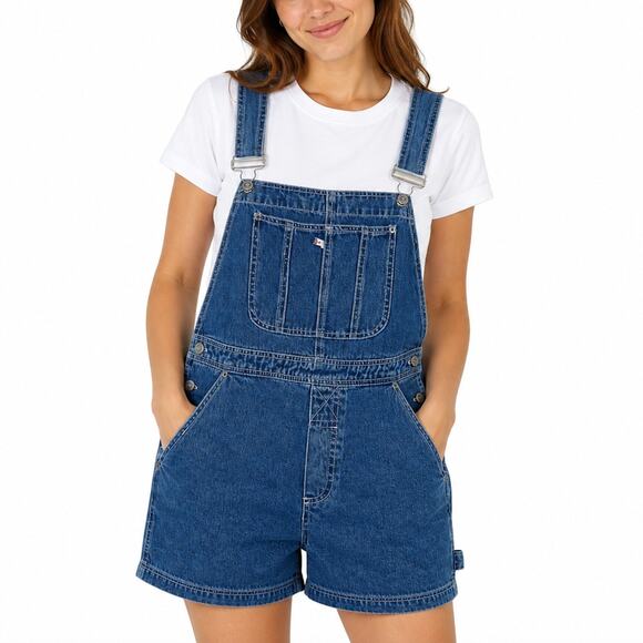 bill blass Denim - 1990s Bill Blass Vintage Overalls Blue Denim Overalls Medium Women's Retro
